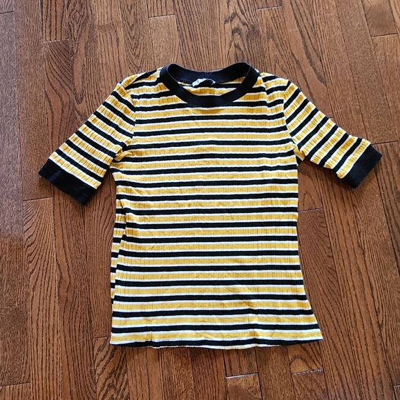 Zara retro stripped blouse - Picture 1 of 4
